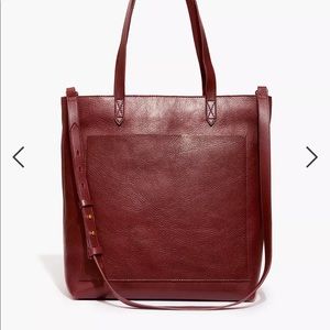 Madewell The Zip Top Transport Carryall / DARK CABERNET shoulder bag